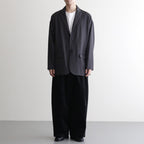 モールスキンシンプル2タックワイドPT #BLACK [D225-P653]