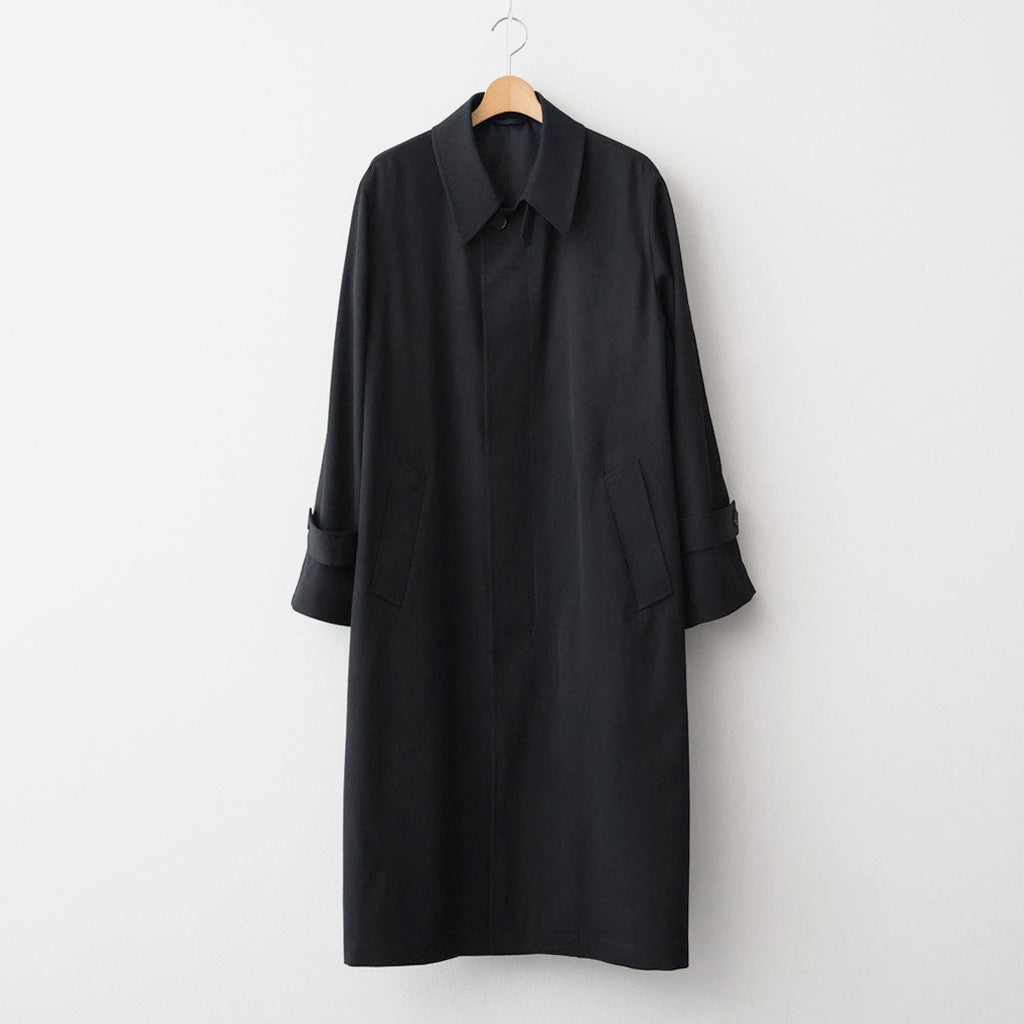 LIGHT WOOL MAX GABARDINE COAT #TOP BLACK [A26SC01MG]