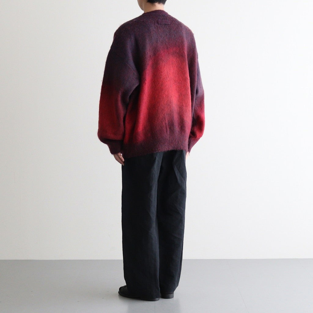 GRADATION MOHAIR CARDIGAN #RED [ST.699]