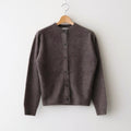 ROYAL CASHMERE FUR CREWNECK CARDIGAN #BROWN(035) [KRAGGW0903]
