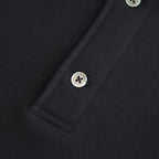 AZUMA Terry Pullover Polo Sweat #BLACK [GU261-70243B]