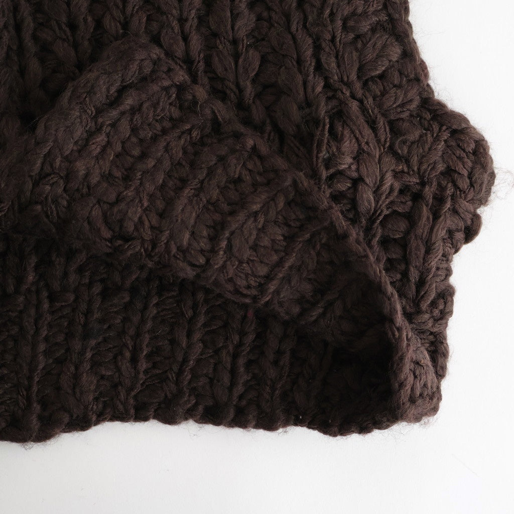 Mix Handknit Vest #D/BRN [12520525]