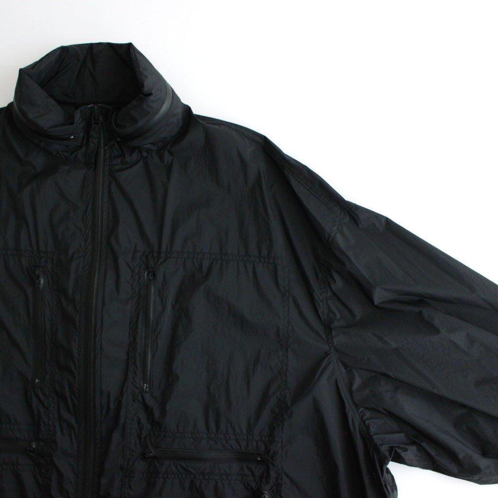 NYLON UTILITY OVER COAT #BLACK [YK24SS0631C]
