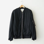 Fulled Wool Twill Flight Jacket #BLACK [GU263-30411]
