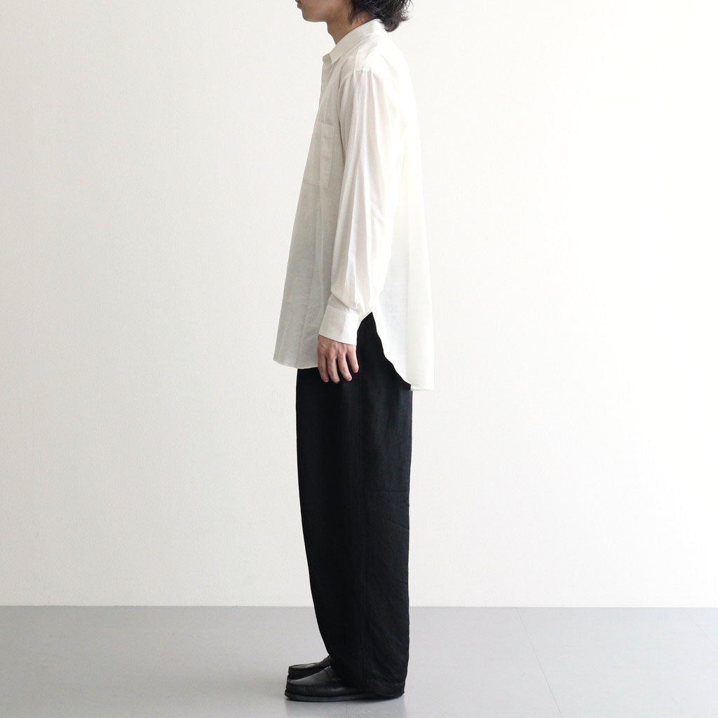 COTTON SILK OVERSIZED LS SHIRT #CREAM [ST.1666]