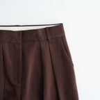 Tuck Wide Trousers #CHO [12610714]