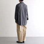 Broad L/S Oversized Regular Collar Shirt #C.GRAY [GM261-50001B]