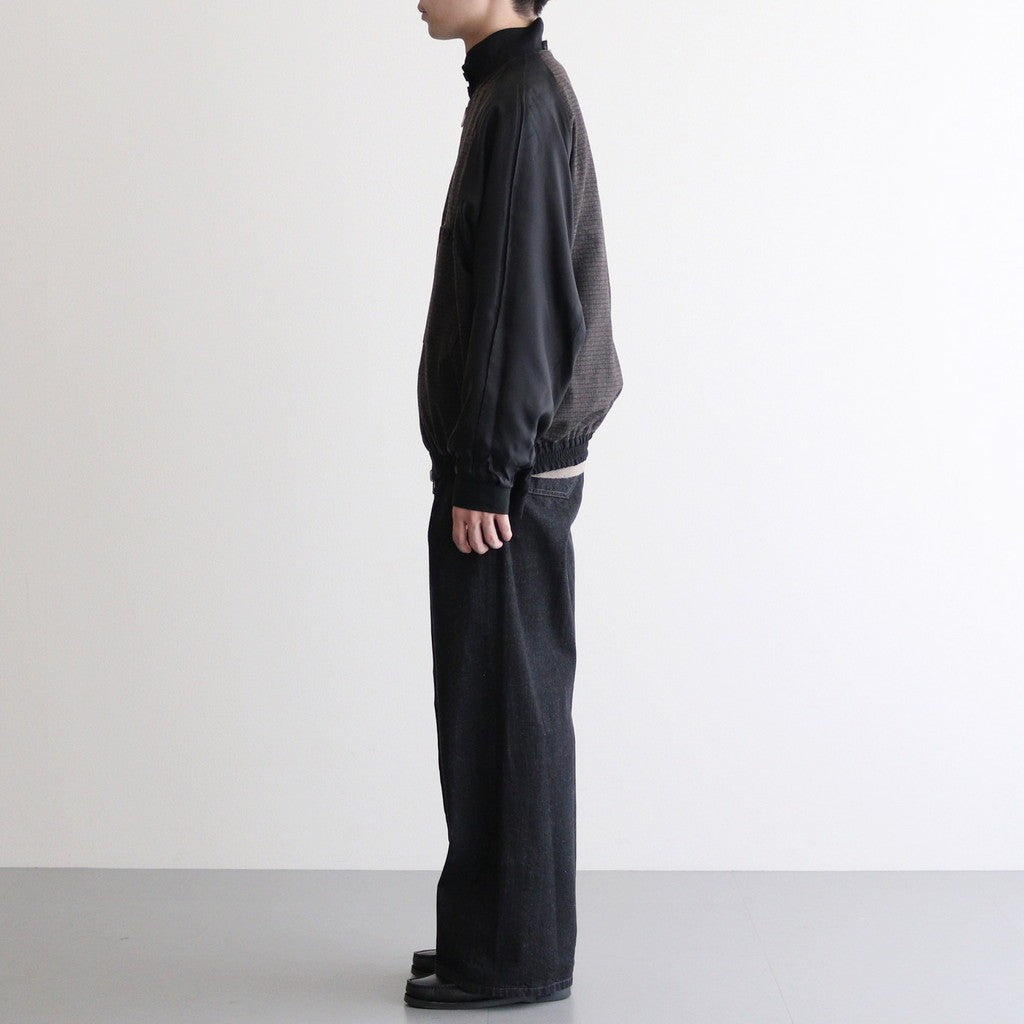 Wool Nylon Reversible Harrington Jacket #BLACK [YK25FW01058B]