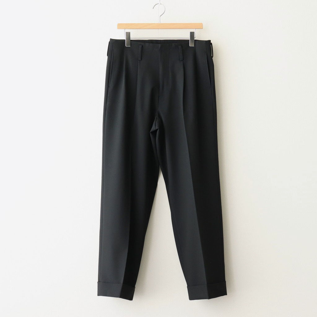 Flow Wide Turn-up Pants #Black [AOEFPT012]