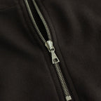 SUPER HIGH GAUGE SWEAT HALF ZIP P/O #DARK BROWN [A24AP03CU]