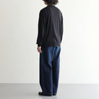 SMOOTH SUVIN HENRYNECK SWEATER #BLACK [KRAGLA0100]