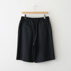 WIDE EASY SHORT TROUSERS #BLACK [ST.1435]
