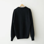 EXTRA FINE WOOL KNIT SKIPPER #BLACK [ST.1636]