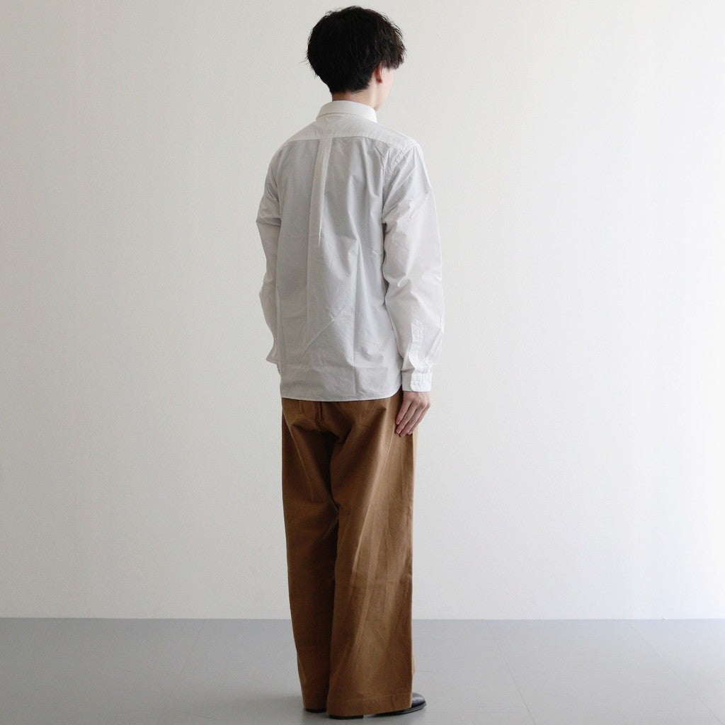 CHINO CLOTH PANTS WIDE #l.brown 起毛 [14653]