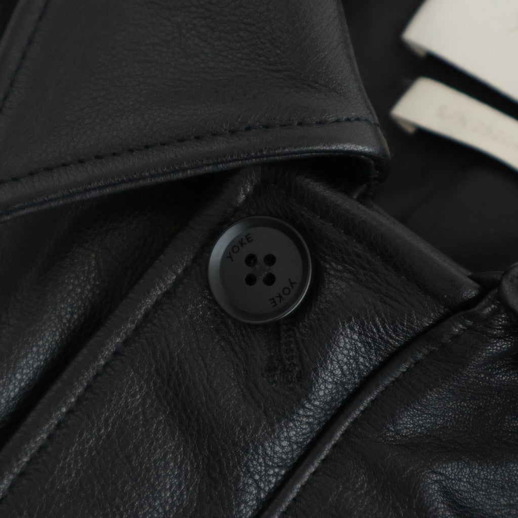 Leather Flight Jacket #BLACK [YK25FW01017B]