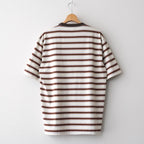 GRADIENT STRIPE JERSEY TEE #FADE BROWN STRIPE [A26ST02GJ]