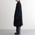 ウールサージ 製品縮絨コート #BLACK [HP-C101-051]