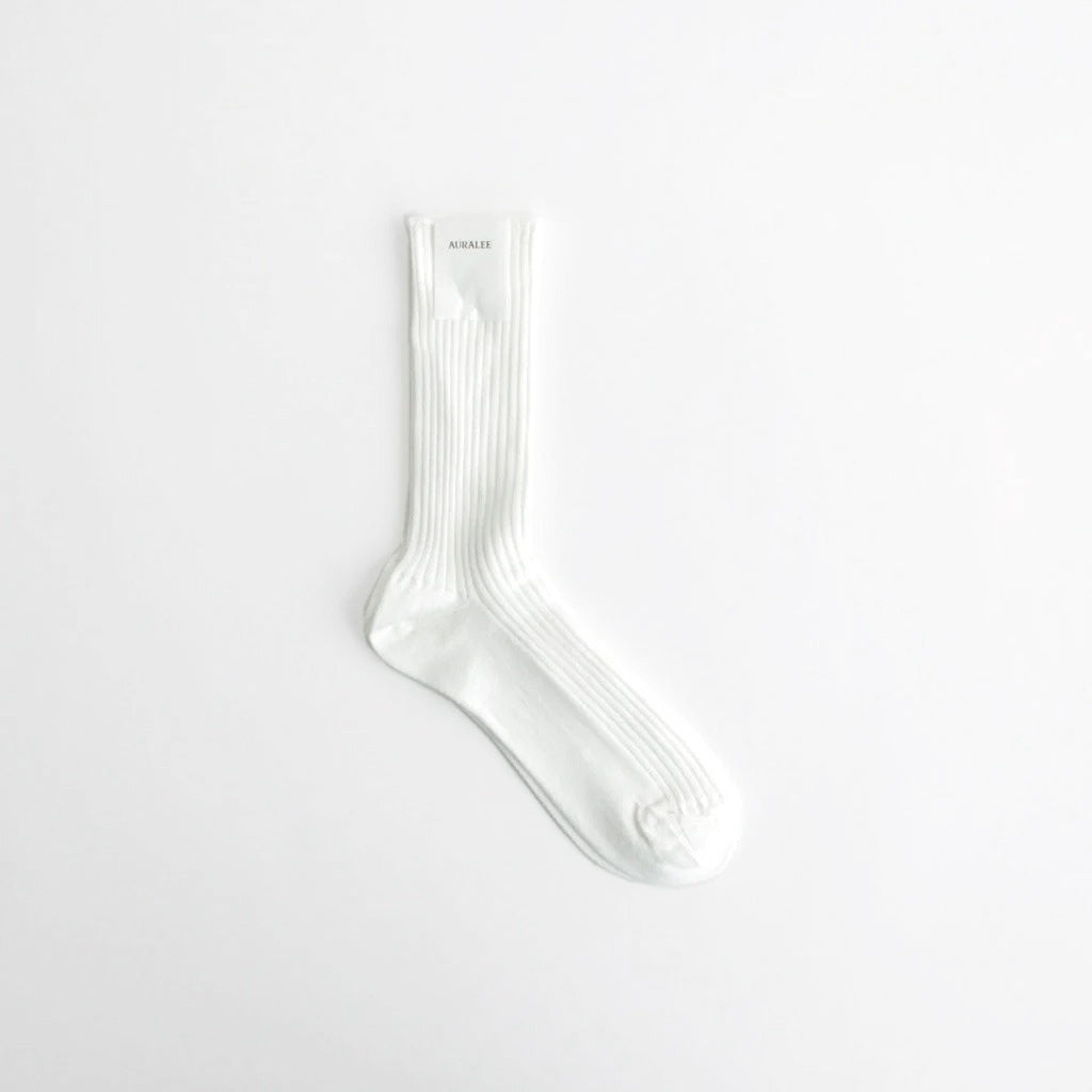 GIZA HIGH GAUGE SOCKS #WHITE [A00S02SX-W]