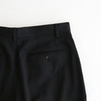 Melange Herringbone Pleated Wide Shorts #BLACK [GM261-40333]