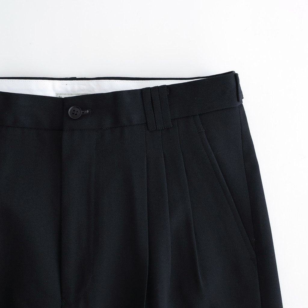 3pleated Wide-leg Trousers #BLACK [YK26SS01170P]