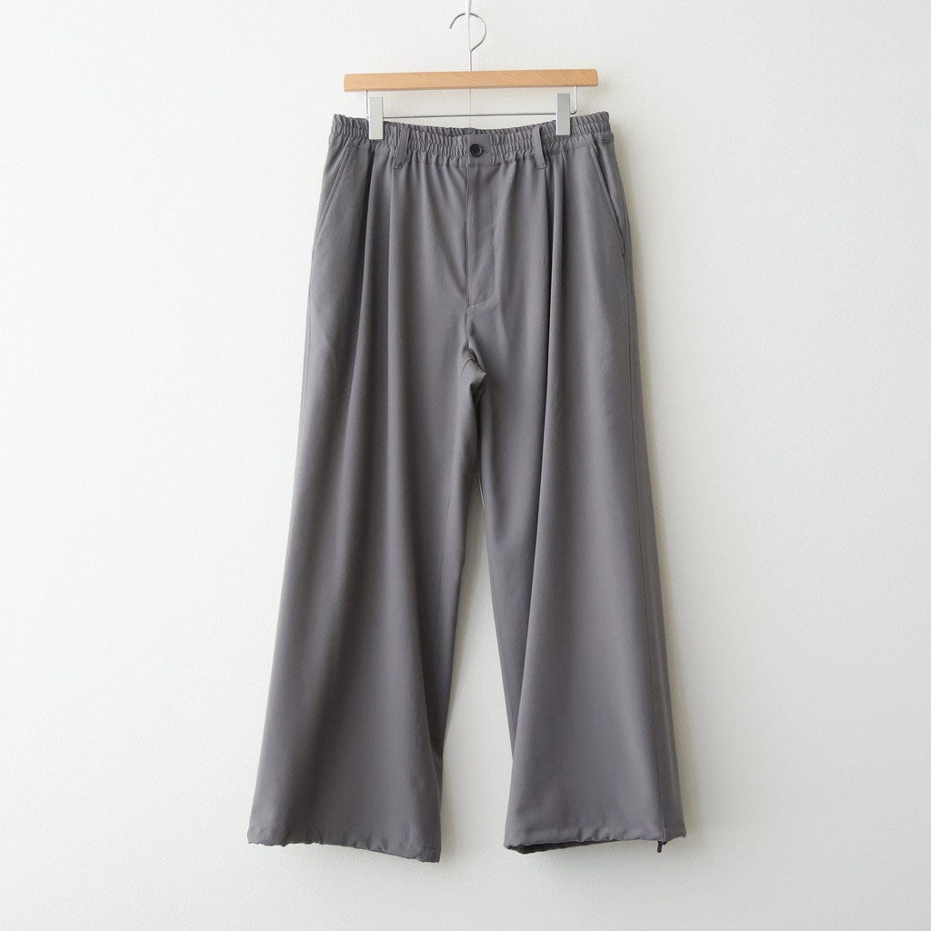 Wool Washer Tropical 2pleated Easy Trousers #GRAY [YK26SS01173P]