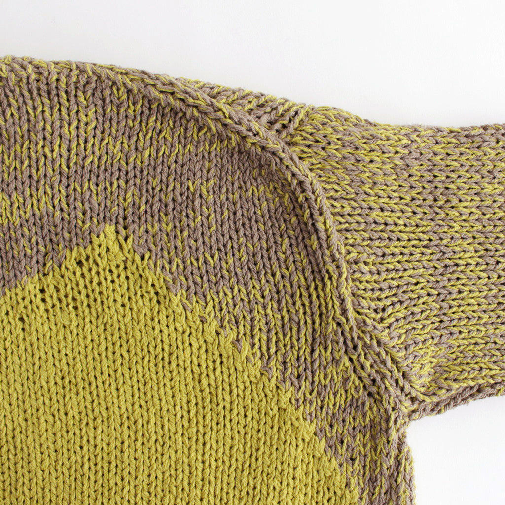 INTARSIA CREWNECK SWEATER #YELLOW [YK24SS0678S] – ciacura