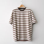 GRADIENT STRIPE JERSEY TEE #FADE BROWN STRIPE [A26ST02GJ]