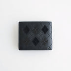 argyle half folded wallet #argyle black [zw-c-hfw]