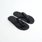 Leather Thong Sandals #BLK [12611018]