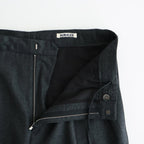 SUPER LIGHT WOOL TWO-TUCK SLACKS #TOP CHARCOAL [A25AP05OS]