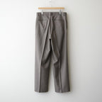 SUPER LIGHT WOOL TWO-TUCK SLACKS #TOP BROWN [A26AP05OS]