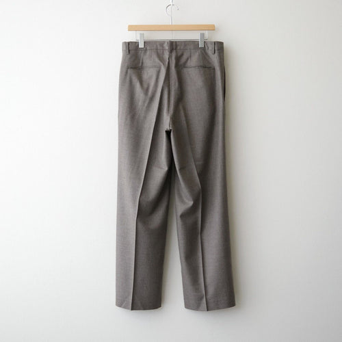 SUPER LIGHT WOOL TWO-TUCK SLACKS #TOP BROWN [A26AP05OS]