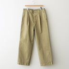 PRODUCT DYED FINX CHINO ONE-TUCK PANTS #BEIGE [A25AP01CP]