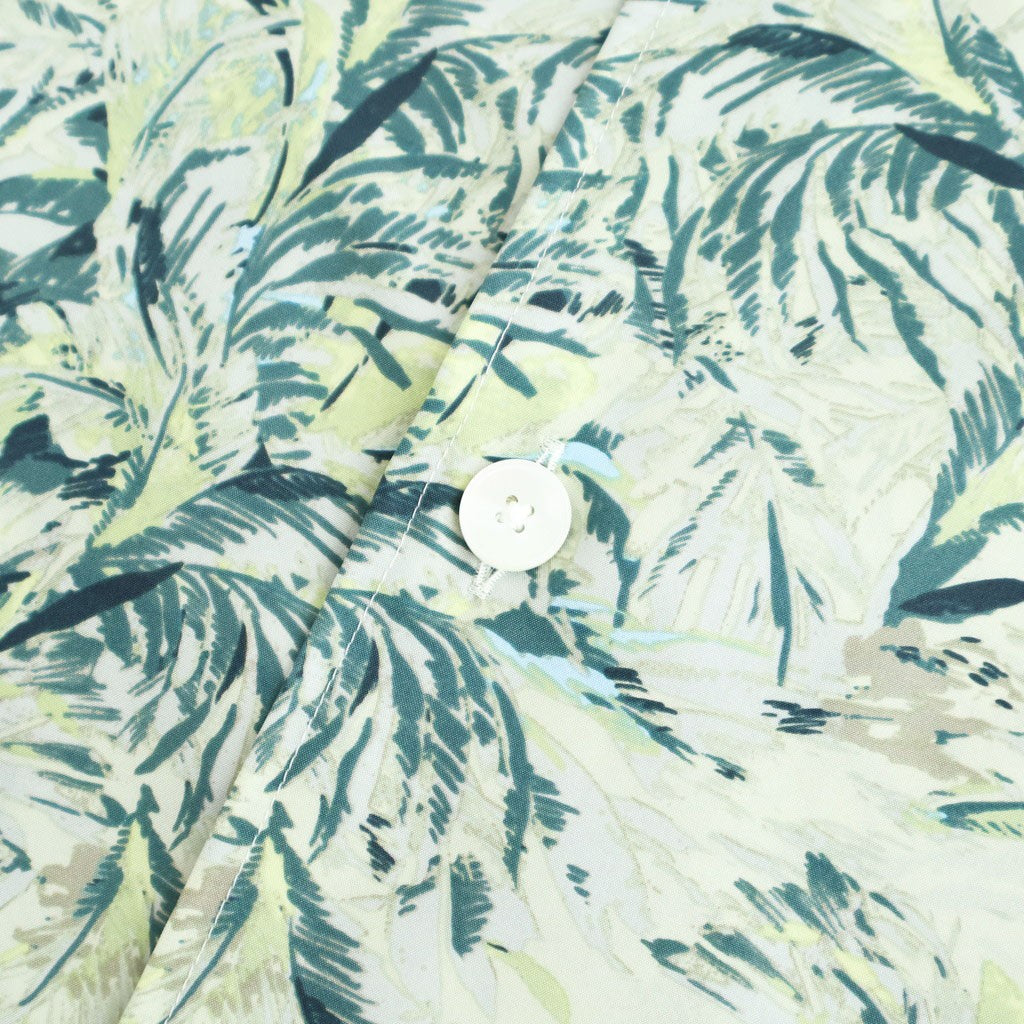 PRINTED AIRY SILK HALF-SLEEVED SHIRT #PALE GREEN [A26SS01AP]