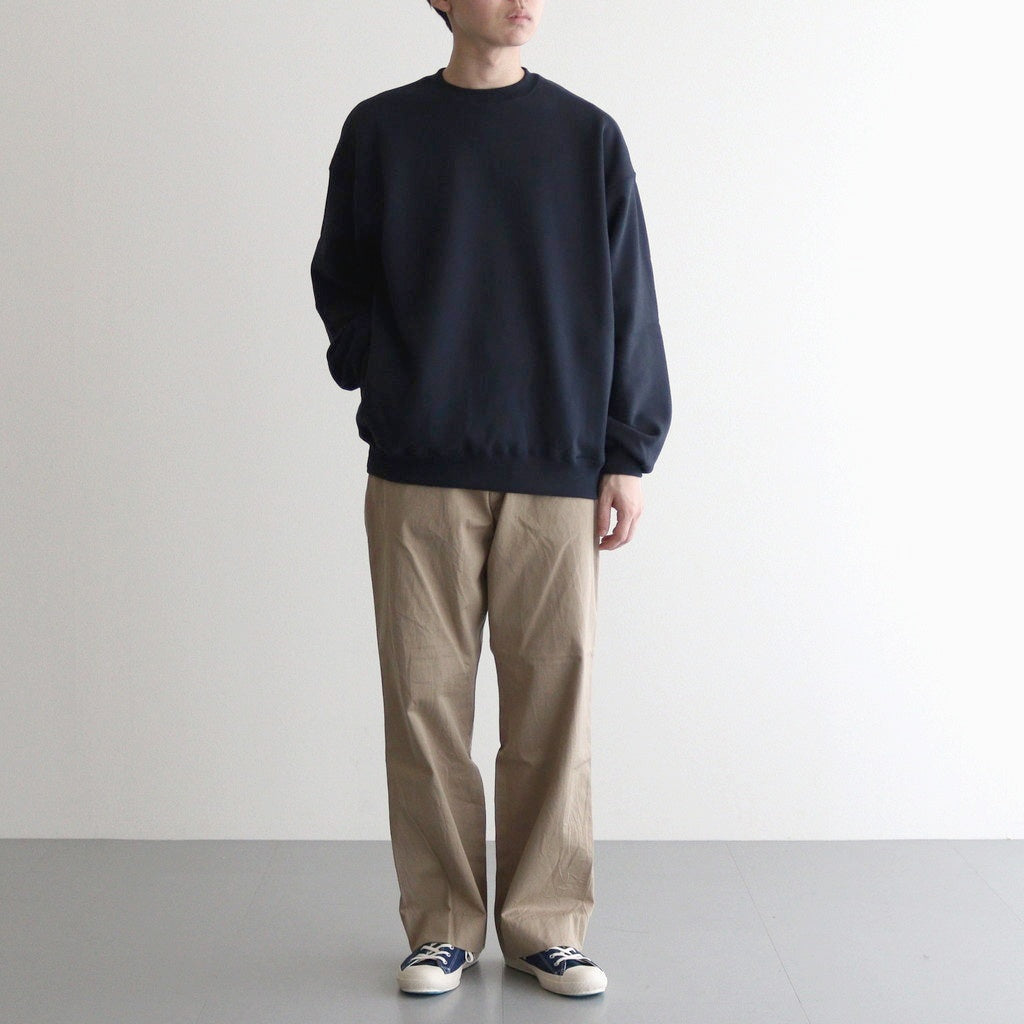 AZUMA Terry Crew Neck Sweat #NAVY [GU253-70240B]