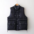 PUFFER REVERSIVLE VEST #BLACK x NAVY [25330203]
