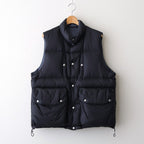 PUFFER REVERSIVLE VEST #BLACK x NAVY [25330203]