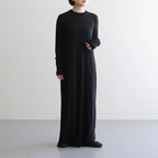 Cotton Cashmere Dress #BLACK [I25AW-CUT5]