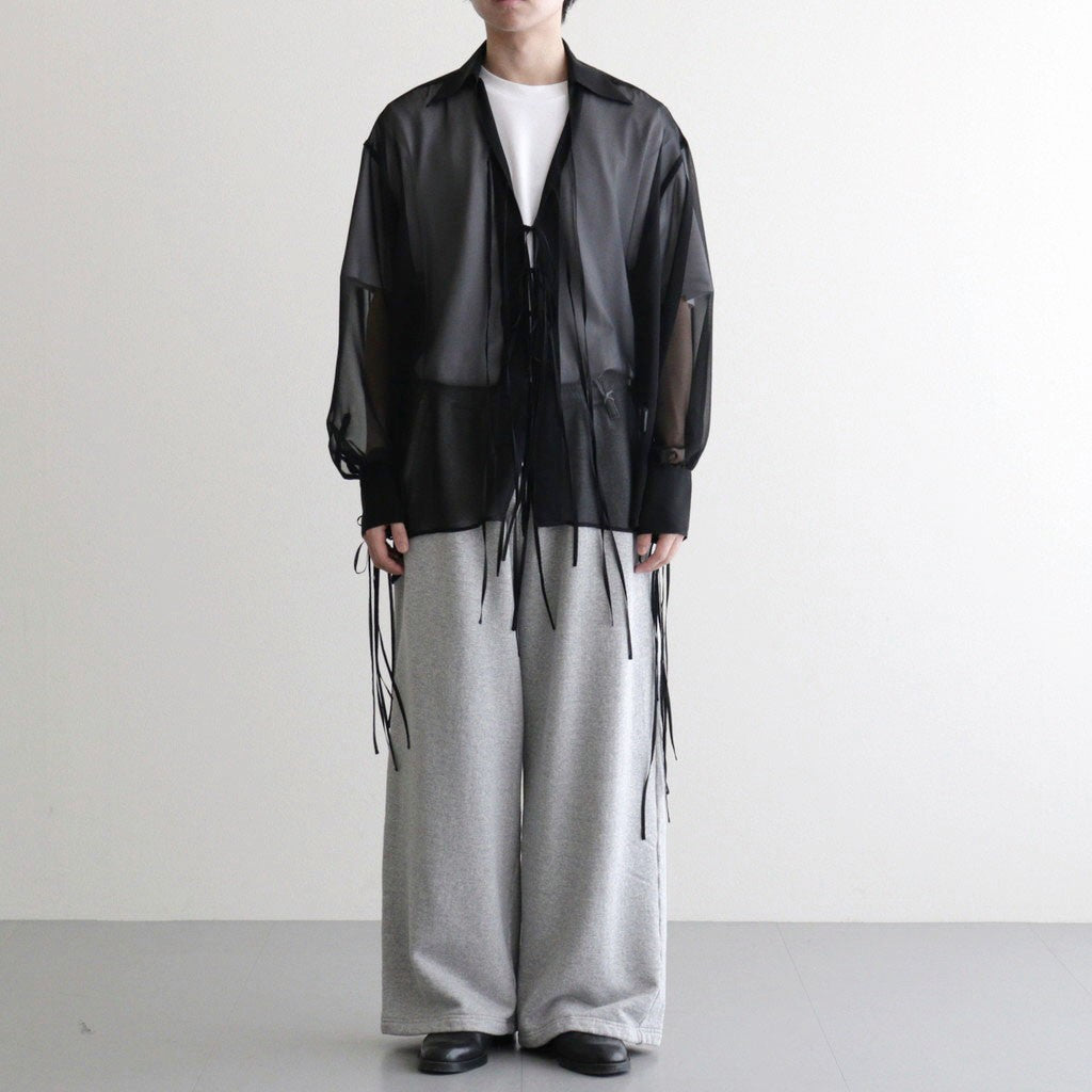 SHEER STRING SHIRT #BLACK [26440513]