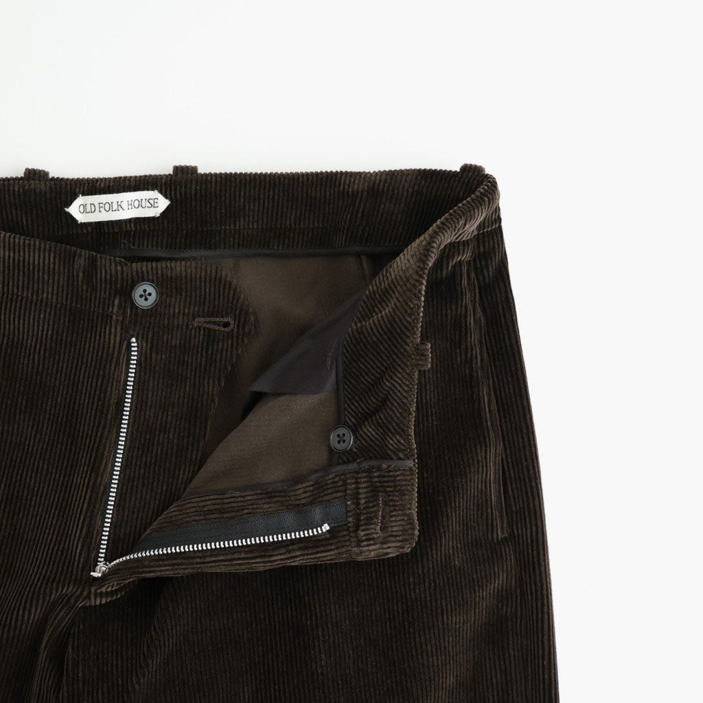 Cotton & Rayon Corduroy Pants #Dark Brown [OFH011PT11]
