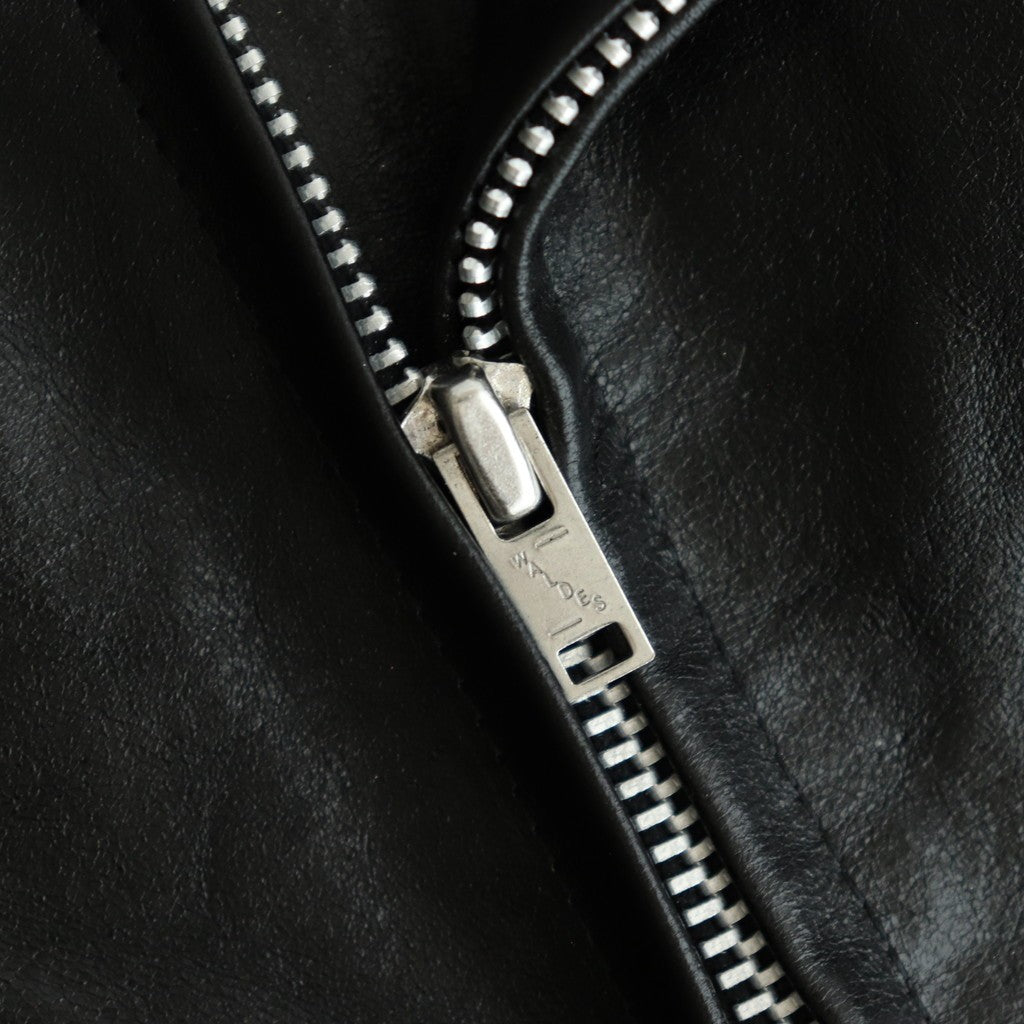 LAMB LEATHER RIDERS JACKET #BLACK [A25AB02WX]