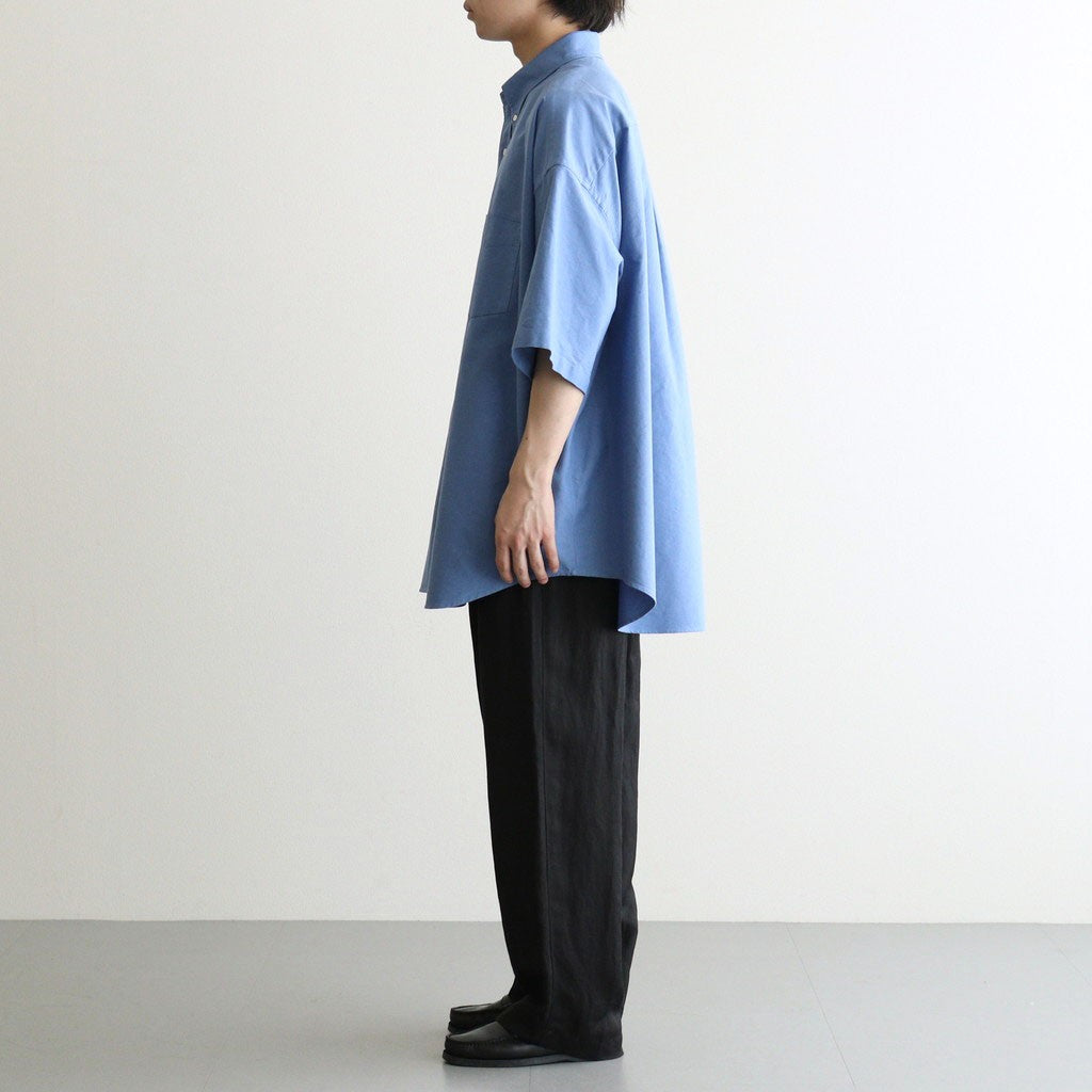 Oxford S/S Oversized B.D Shirt #SAX [GM261-50025B]