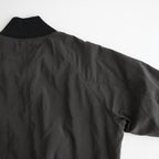 FIBRIL NYLON SATIN FLIGHT JACKET #CHARCOAL GRAY [JKAGLW0200]