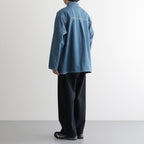 DENIM PULLOVER SHIRT #FADE INDIGO [FSC261-50187FB]