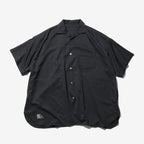 COOLFIBER OPEN COLLAR S/S SHIRT #BLACK [FSC251-50134]