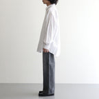 Selvage Denim Five Pocket Wide Straight Pants #BLACK LIGHT FADE [GU263-40059LB]