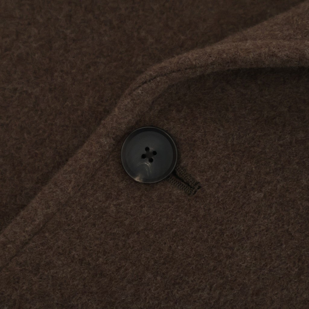SUPER FINE WOOL MOSSER CHESTERFIELD COAT #TOP BROWN [A25AC05WM]