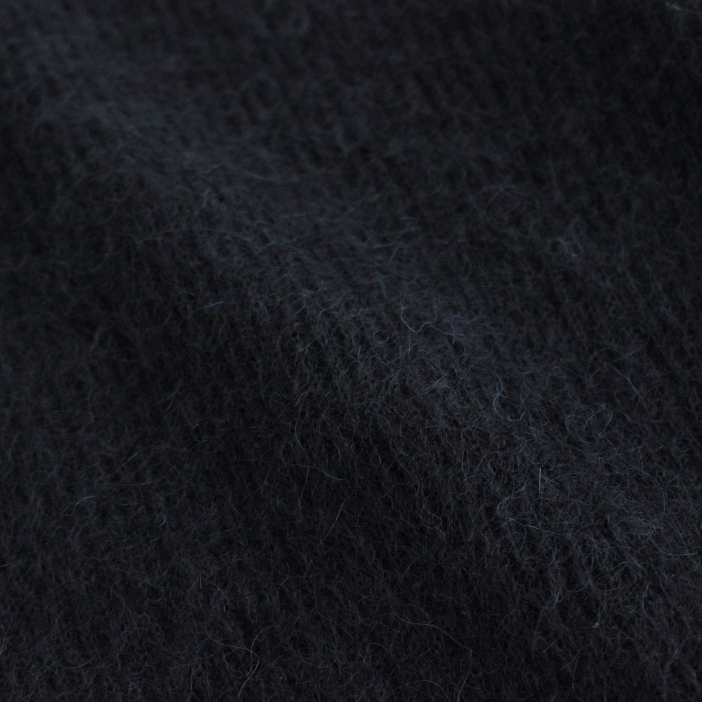 BABY SURI ALPACA SHEER KNIT SHIRT CARDIGAN #NAVY [A24AC01AK