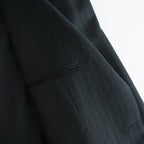 BLUEFACED WOOL JACKET #CHARCOAL NAVY STRIPE [A25AJ01BS]