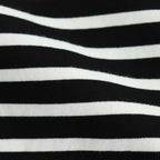 FBSBTF - 微強撚綿天竺 ボートネックロンT #98 BK base×WH bd [SN_FR0907TF]